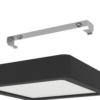 Eglo - Luminaria de techo LED regulable LED/11W/230V negra 16x16 cm