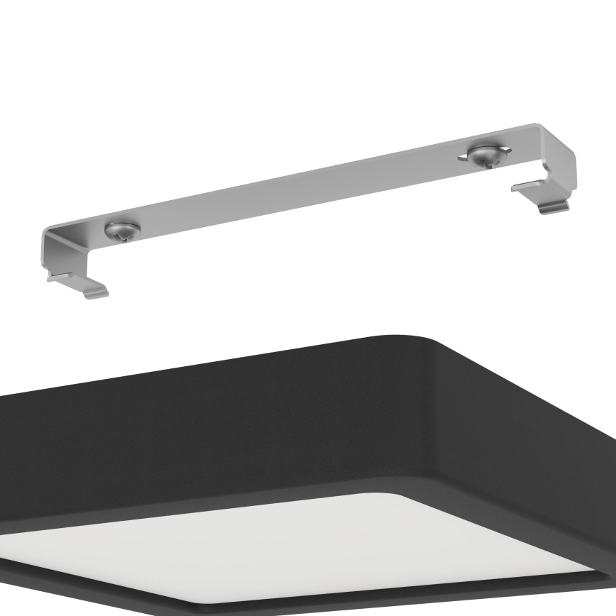 Eglo - Luminaria de techo LED regulable LED/11W/230V negra 16x16 cm