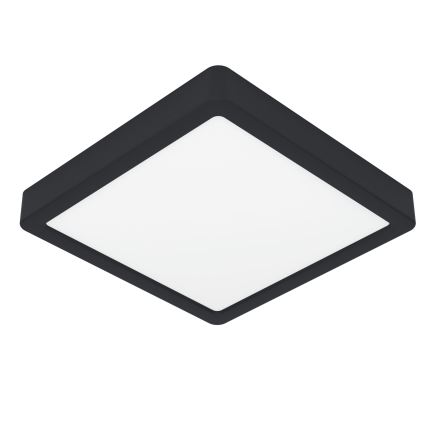 Eglo - Plafón LED regulable LED/17W/230V negro 21x21 cm