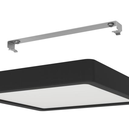 Eglo - Plafón LED regulable LED/17W/230V negro 21x21 cm