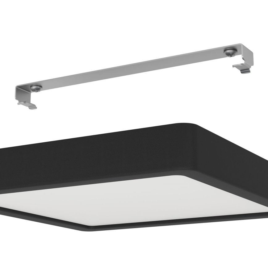Eglo - Plafón LED regulable LED/17W/230V negro 21x21 cm