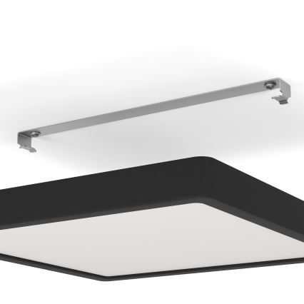 Eglo - Plafón LED regulable LED/20,5W/230V negro 28,5x28,5 cm