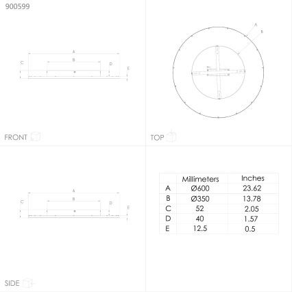 Eglo - Plafón LED regulable LED/35W/230V + mando a distancia