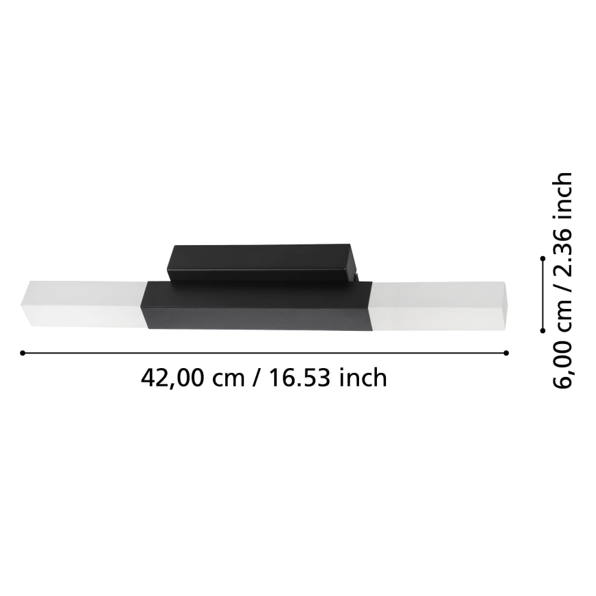 Eglo - Aplique de pared LED para baño 2xLED/5,5W/230V IP44