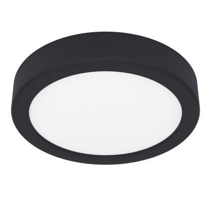 Eglo - Luminaria LED de techo para baño LED/11W/230V IP44 negra Ø 16 cm