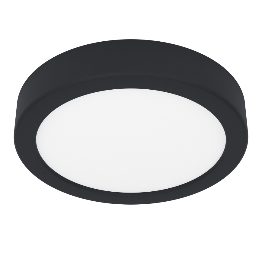 Eglo - Luminaria LED de techo para baño LED/11W/230V IP44 negra Ø 16 cm