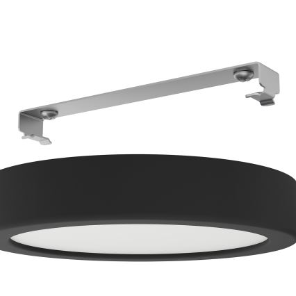 Eglo - Luminaria LED de techo para baño LED/11W/230V IP44 negra Ø 16 cm