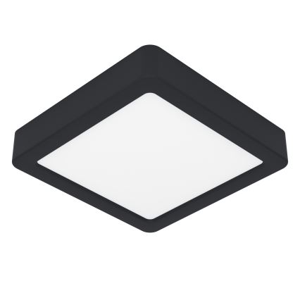 Eglo - Plafón de techo LED para baño LED/11W/230V IP44 negro 16x16 cm