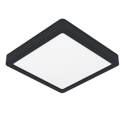 Eglo - Plafón LED para baño LED/17W/230V IP44 negro 21x21 cm