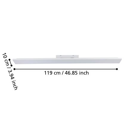 Eglo 900708 - Lámpara de techo LED TURCONA-B LED/21W/230V 3000K 118,7 cm
