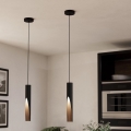 Eglo 900874 - Lámpara colgante LED con cable BARBOTTO 1xGU10/4,5W/230V negro/marrón