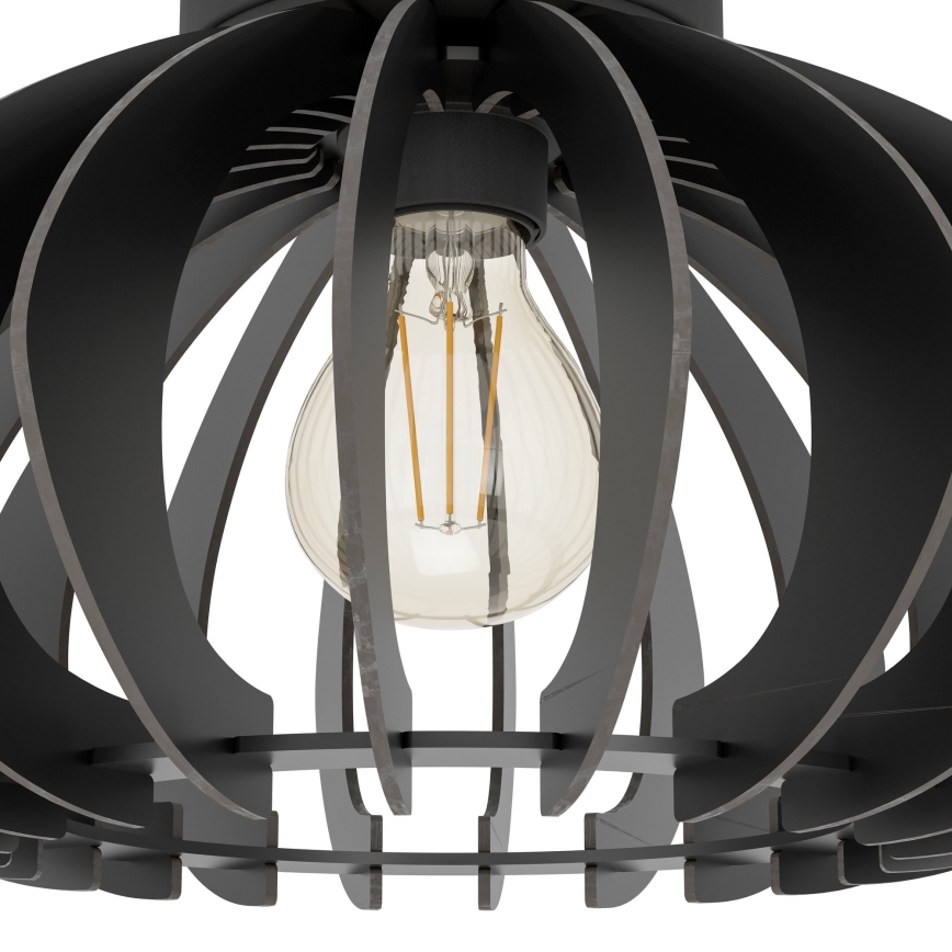 Eglo - Plafón 1xE27/40W/230V diá. 38 cm negro