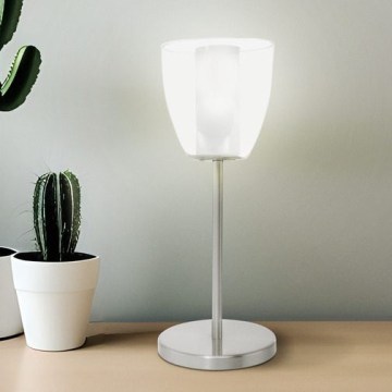 EGLO 90101 - Lámpara de mesa OLBIA 1xG9/9W cromo mate