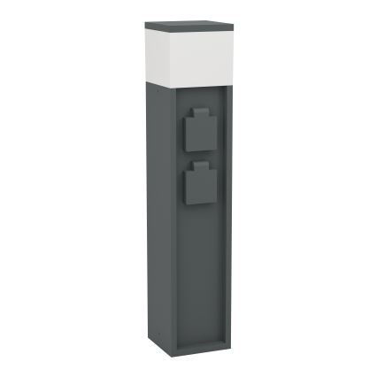 Eglo - Lámpara de exterior con 2 portalámparas 1xE27/25W/230V IP54 antracita