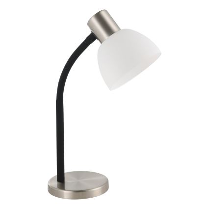 Eglo - Lámpara de mesa 1xE14/25W/230V negro/cromo mate