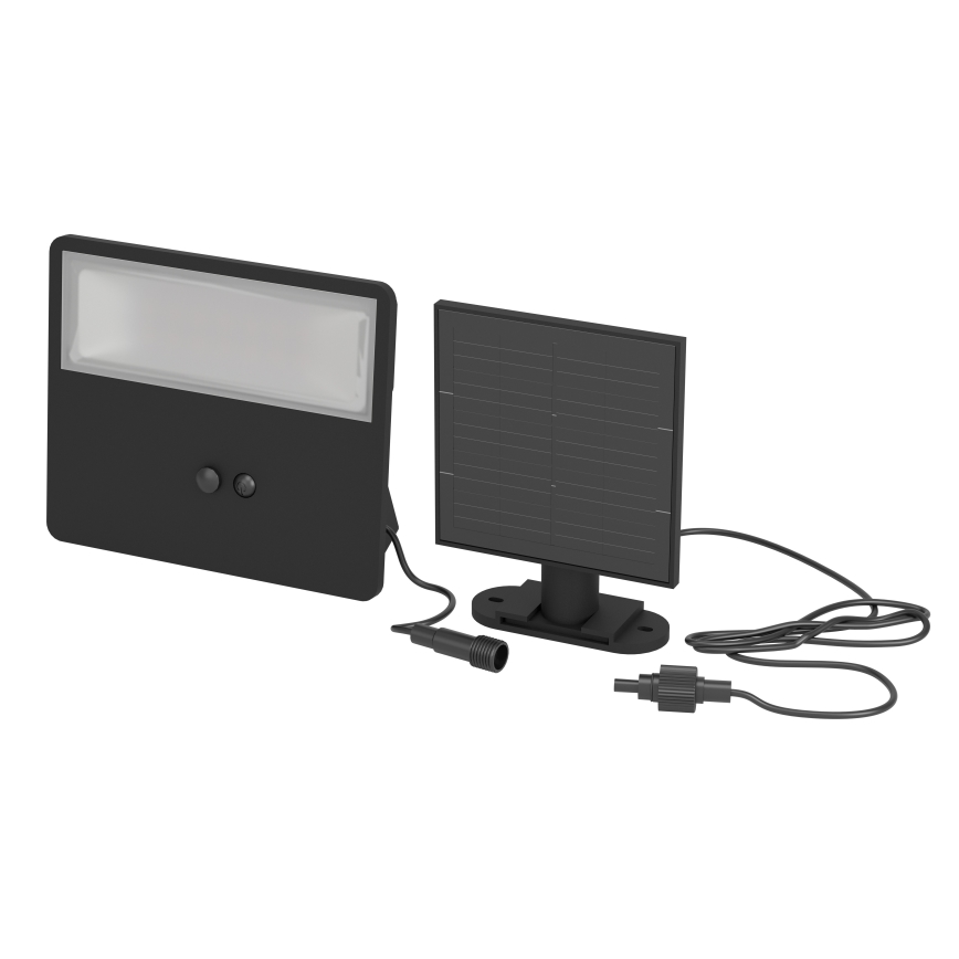 Eglo - Aplique solar LED de pared con sensor LED/8,7W/3,7V 3600 mAh IP44 negro