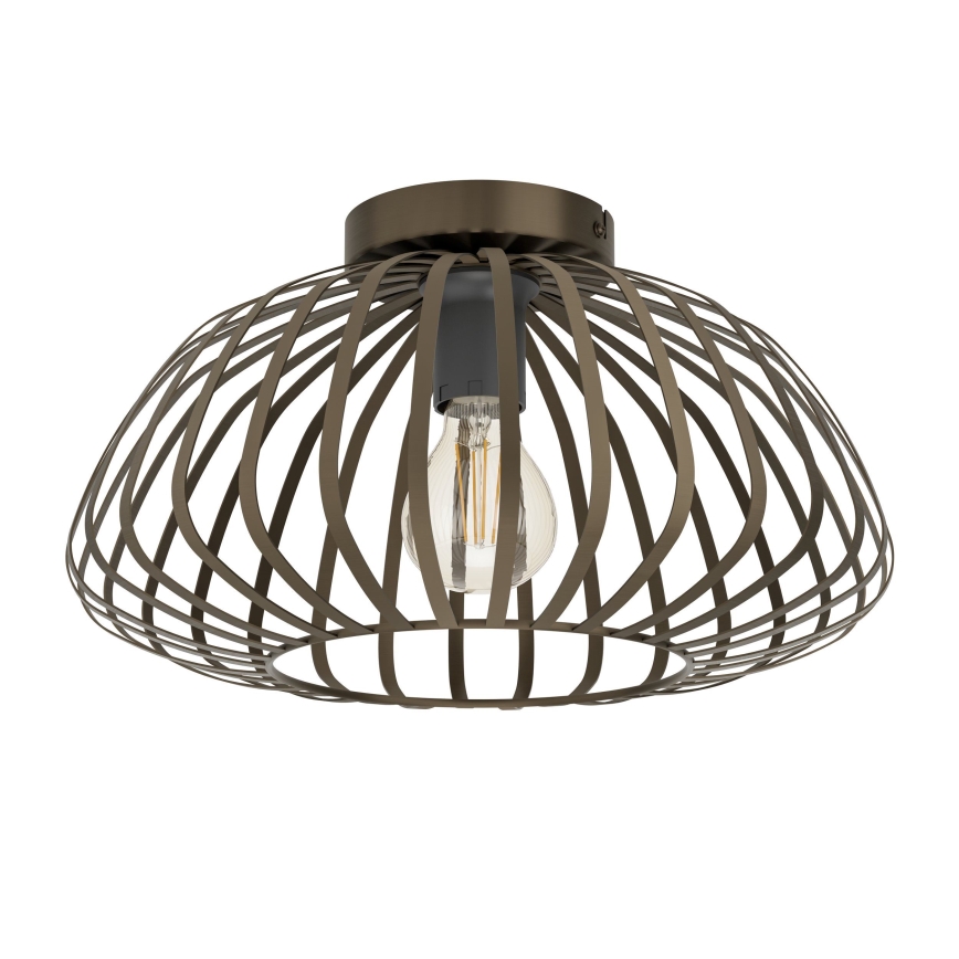 Eglo - Lámpara de techo 1xE27/40W/230V, Ø 38,5 cm, bronce
