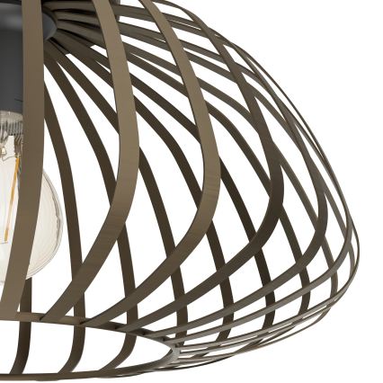 Eglo - Lámpara de techo 1xE27/40W/230V, Ø 38,5 cm, bronce