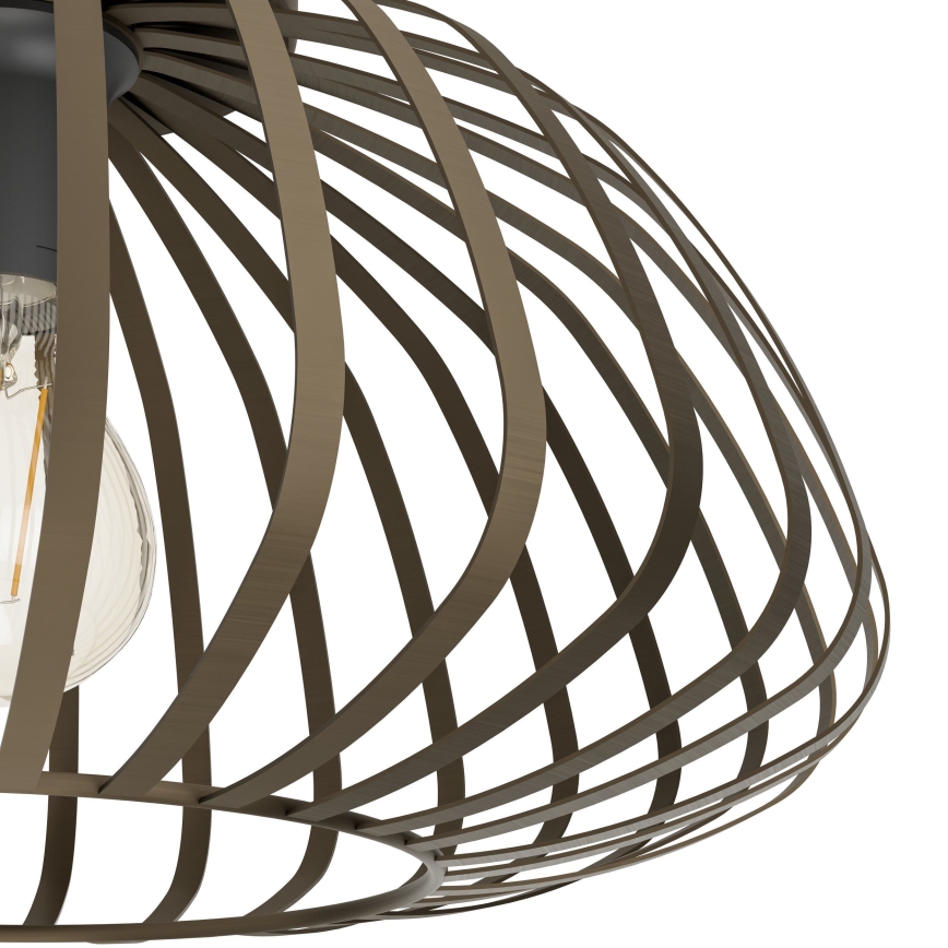 Eglo - Lámpara de techo 1xE27/40W/230V, Ø 38,5 cm, bronce