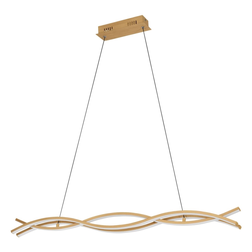 Eglo - Lámpara colgante LED con cable LED/35W/230V dorada