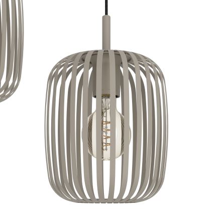 Eglo - Lámpara colgante con cable 5xE27/40W/230V beige