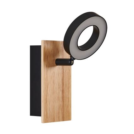 Eglo - Aplique de pared LED orientable LED/4,2W/230V negro/marrón