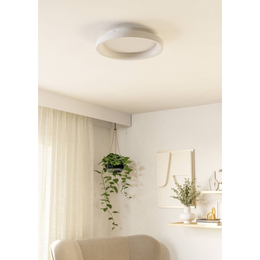 Eglo - Plafón LED regulable LED/12W/230V 2700-6500K blanco + control remoto