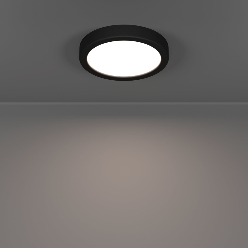 Eglo - Lámpara de techo LED/7,5W/230V 2700/4000/6500K diámetro 16,6 cm negra