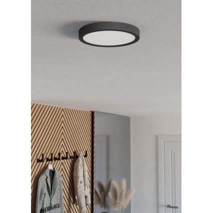 Eglo - Lámpara de techo LED/11,5W/230V 2700/4000/6500K Ø 21,1 cm negra