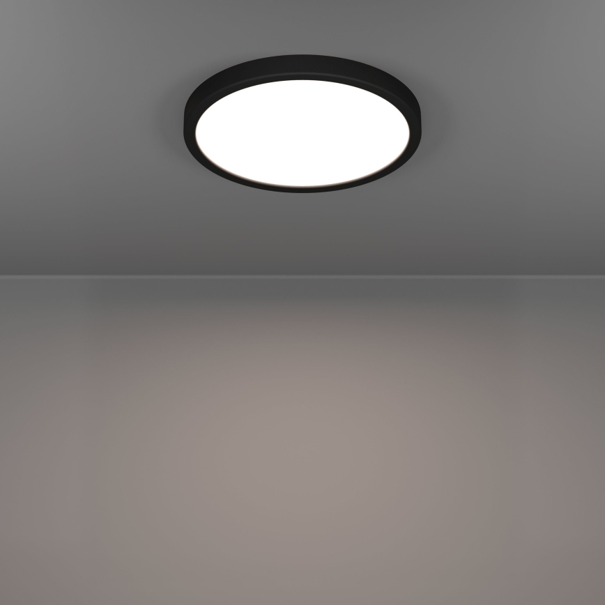Eglo - Luminaria de techo LED/14,2W/230V 2700/4000/6500K diámetro 27,8 cm negra