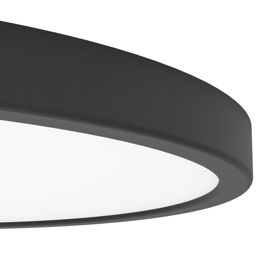 Eglo - Lámpara de techo LED 17 W, 230 V, 2700/4000/6500 K, Ø 38,9 cm, negra