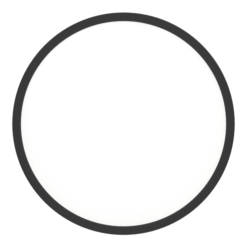 Eglo - Lámpara de techo LED 17 W, 230 V, 2700/4000/6500 K, Ø 38,9 cm, negra