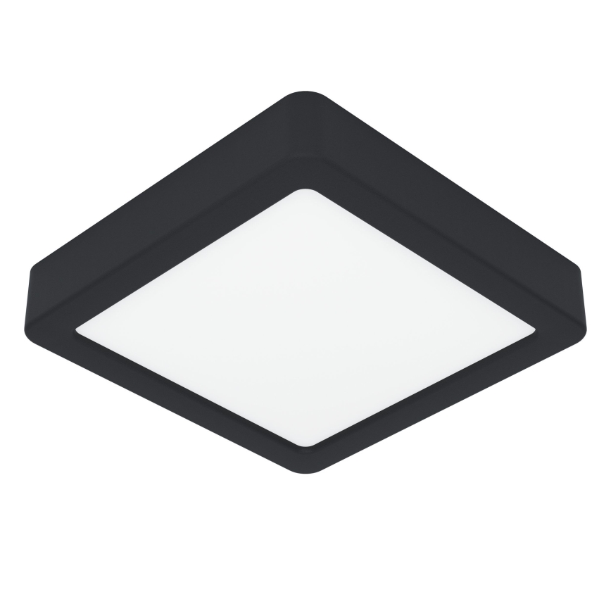 Eglo - Lámpara de techo LED 7 W/230 V 2700/4000/6500 K 15 x 15 cm negra