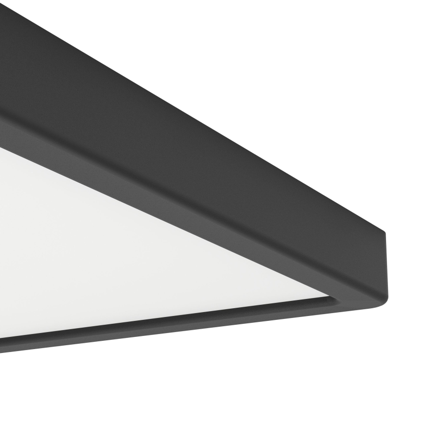 Eglo - Plafón LED/13W/230V 2700/4000/6500K 29x29cm negro