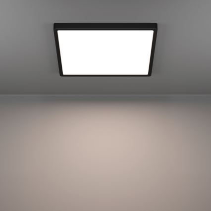 Eglo - Plafón LED/17,5W/230V 2700/4000/6500K 39x39 cm negro