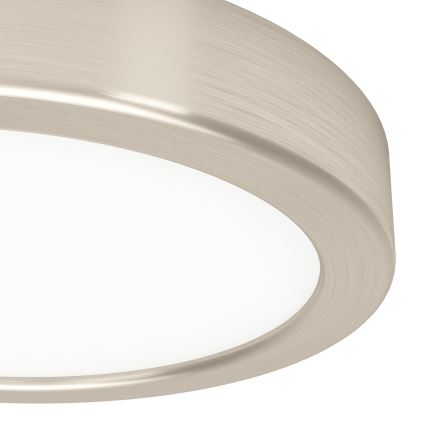 Eglo - Plafón LED de techo 7,5W/230V 2700/4000/6500K Ø 16,6 cm cromo mate