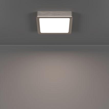 Eglo - Plafón LED/7W/230V 2700/4000/6500K 15x15 cm cromo mate