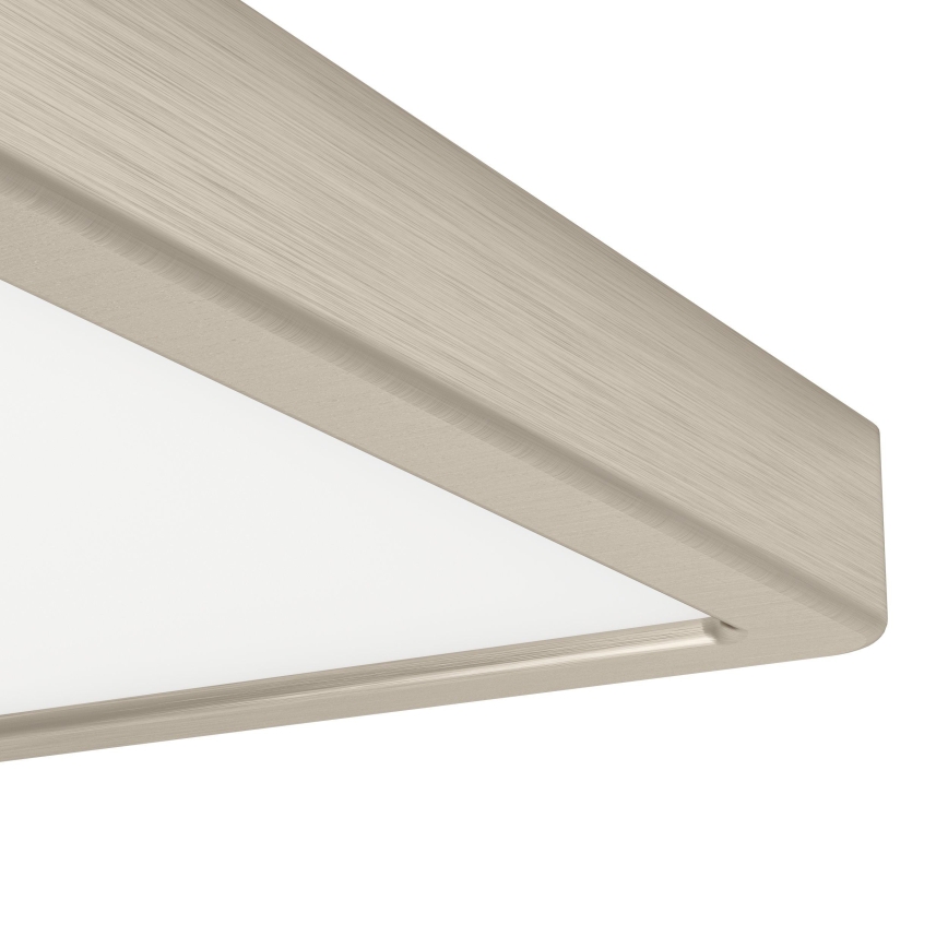 Eglo - Plafón LED 10,5W/230V 2700/4000/6500K 22x22 cm cromo mate