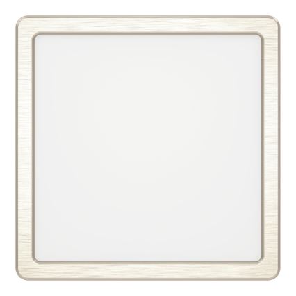 Eglo - Plafón LED 10,5W/230V 2700/4000/6500K 22x22 cm cromo mate