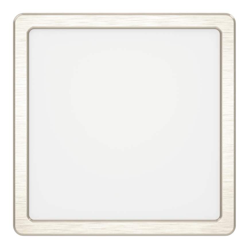 Eglo - Plafón LED 10,5W/230V 2700/4000/6500K 22x22 cm cromo mate