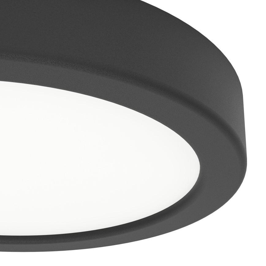 Eglo - Luminaria de techo LED para baño LED/7,5W/230V 2700/4000/6500K Ø 16,6 cm IP44 negra