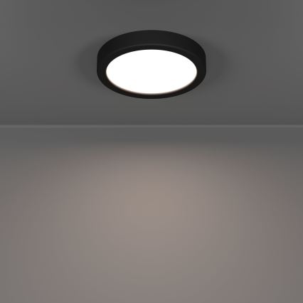 Eglo - Luminaria de techo LED para baño LED/7,5W/230V 2700/4000/6500K Ø 16,6 cm IP44 negra