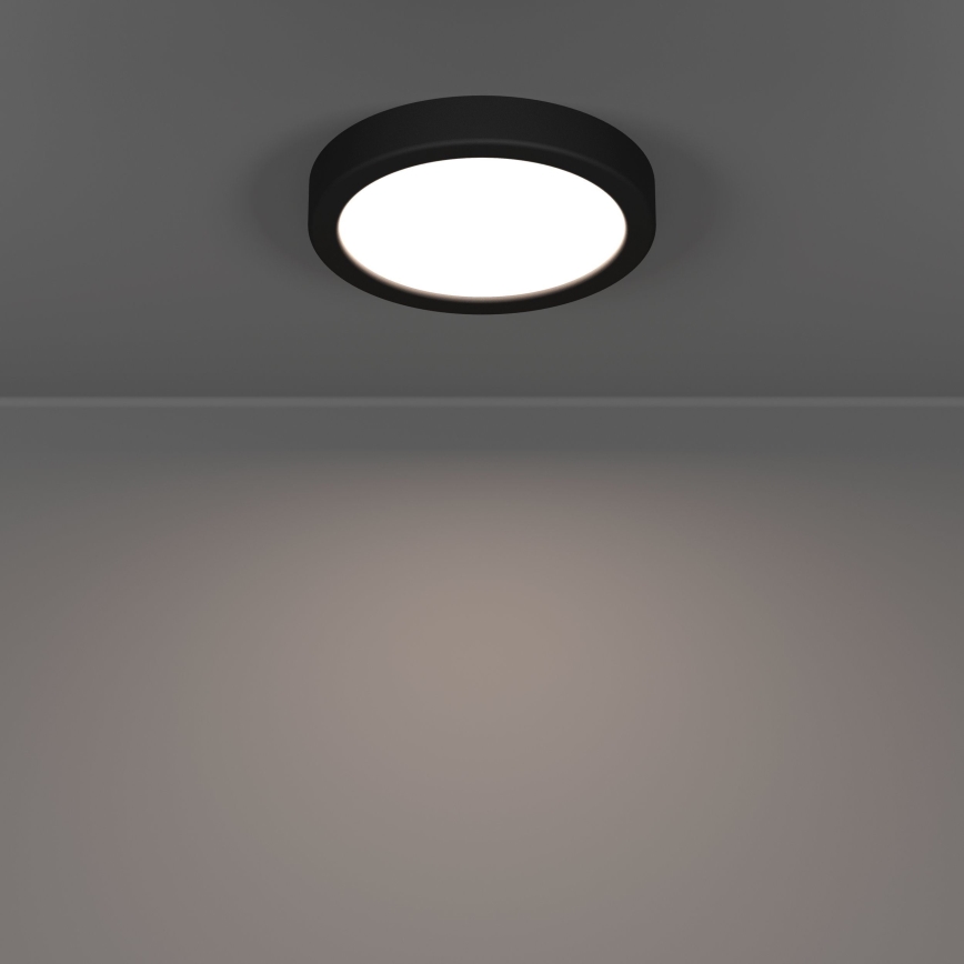 Eglo - Luminaria de techo LED para baño LED/7,5W/230V 2700/4000/6500K Ø 16,6 cm IP44 negra