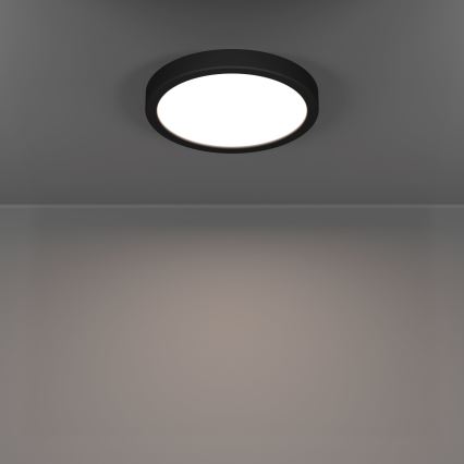 Eglo - Plafón LED para baño LED/11,5W/230V 2700/4000/6500K Ø 21,1 cm IP44 negro