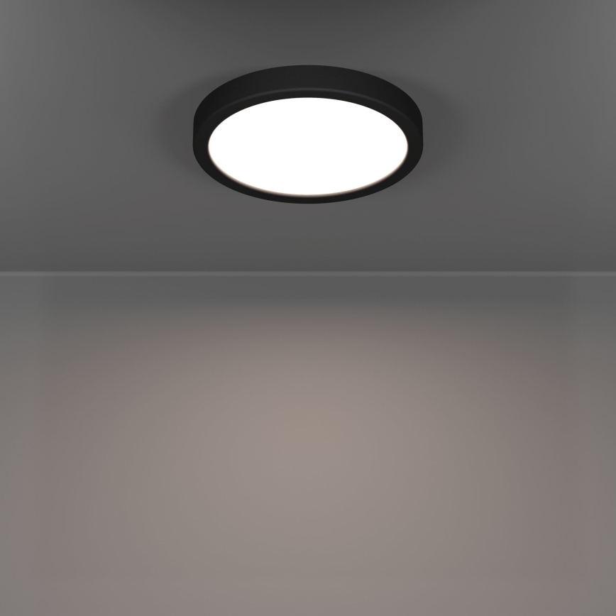 Eglo - Plafón LED para baño LED/11,5W/230V 2700/4000/6500K Ø 21,1 cm IP44 negro