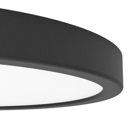 Eglo - Lámpara de techo LED para baño LED/14,2W/230V 2700/4000/6500K Ø 27,8 cm IP44 negra