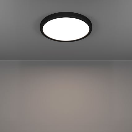 Eglo - Lámpara de techo LED para baño LED/14,2W/230V 2700/4000/6500K Ø 27,8 cm IP44 negra