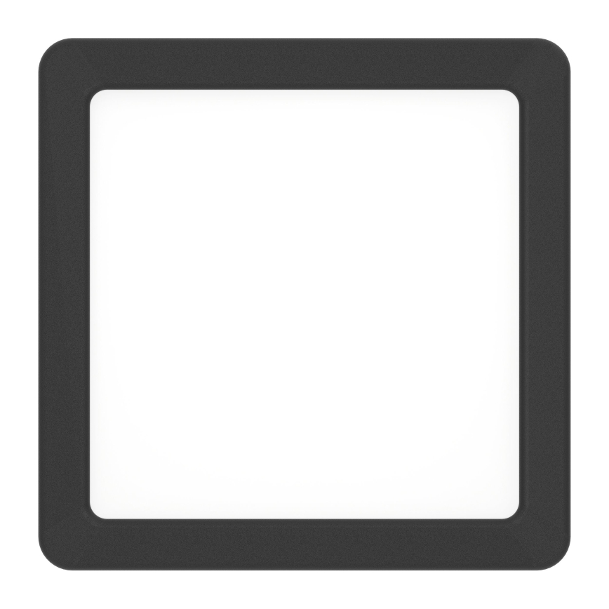Eglo - Plafón LED de techo para baño LED/7W/230V 2700/4000/6500K 15x15 cm IP44 negro