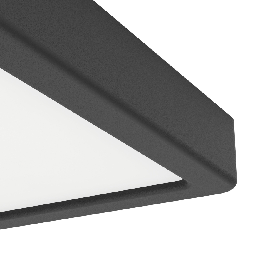Eglo - Plafón LED de techo para baño LED/7W/230V 2700/4000/6500K 15x15 cm IP44 negro