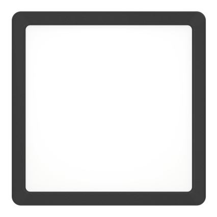 Eglo - Lámpara de techo LED para baño LED/10,5W/230V 2700/4000/6500K 22x22 cm IP44 negra
